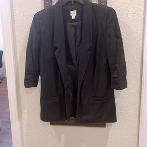 Jacket size 4 , black, 3/4 length sleeve . Great to layer